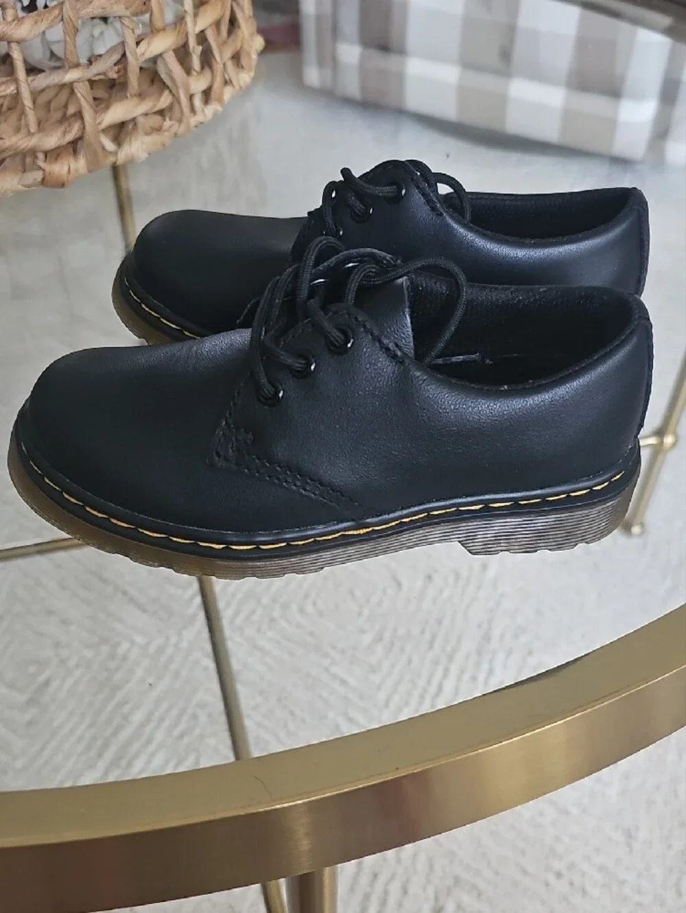 Dr. Martens Men's Black Chukka Boots with Tan Sole Trim